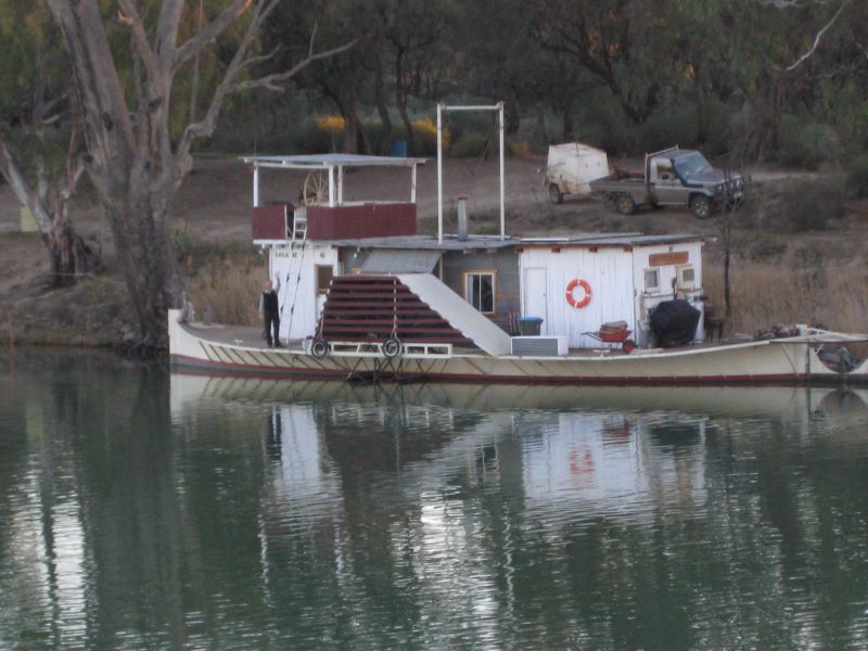 Paddleboat on River