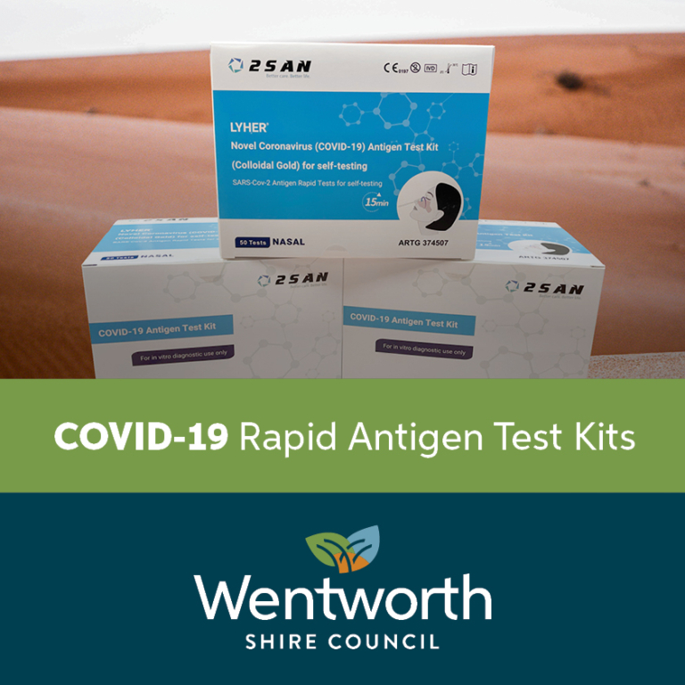 FREE COVID19 RAPID ANTIGEN TESTS FOR WENTWORTH SHIRE RESIDENTS