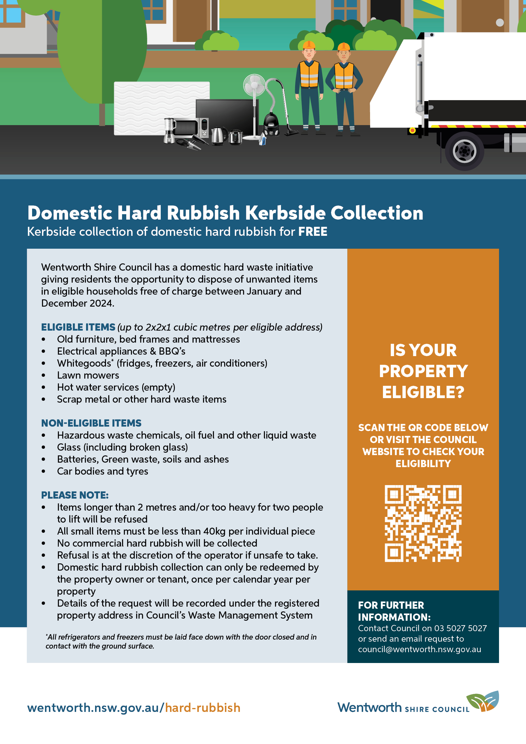Domestic Hard Rubbish Kerbside Collections Wentworth Shire Council