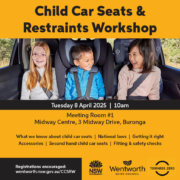Child Car Seats and Restraints Workshop